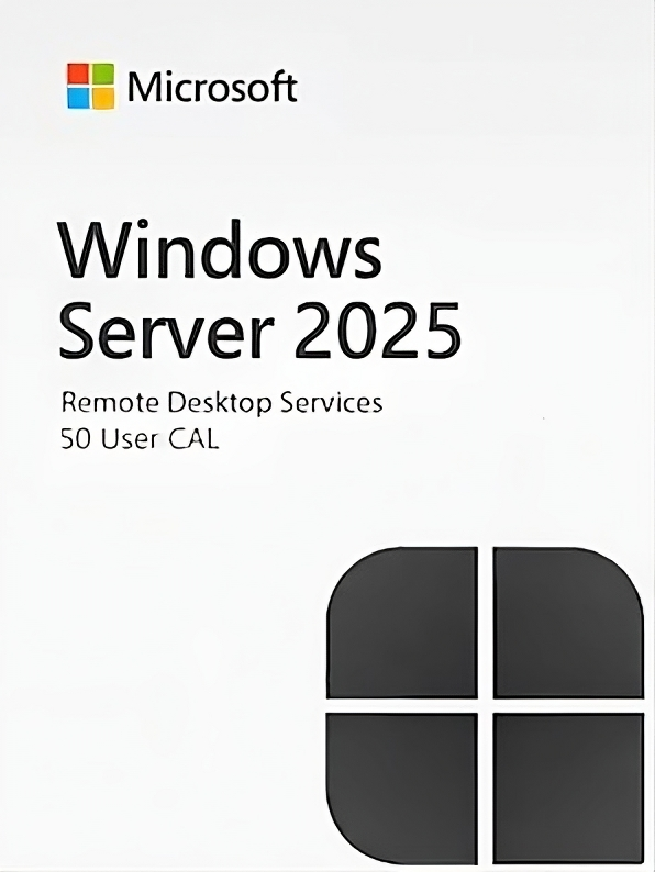 Windows Server 2025 Remote Desktop Services (RDS) – 50 User CAL